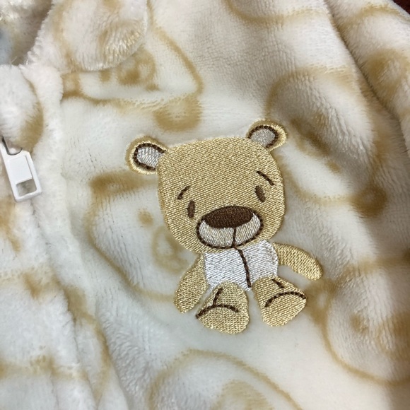 Mick Mack fleece hooded onesie with fold over mittens - Picture 3 of 12